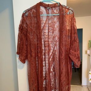 Lace Kimono from Charlotte Russe